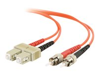 C2G ST-ST 50/125 OM2 Duplex Multimode PVC Fiber Optic Cable (LSZH) - Patch-kabel - ST-läge (multi-mode) (hane) till ST-läge (multi-mode) (hane) - 10 m - fiberoptisk - duplex - 50/125 mikron - OM2 - halogenfri - orange 85473