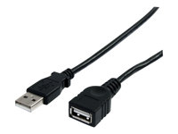 StarTech.com 1,8 m svart USB 2.0-förlängningskabel A till A – M/F - USB-förlängningskabel - USB (hane) till USB (hona) - USB 2.0 - 1.8 m - svart - för P/N: 35FCREADBK3, ICUSB2321F, ICUSB232V2, LTUB1MBK, MSDREADU2OTG, ST4200MINI2, UUSBOTG USBEXTAA6BK