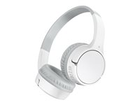 Belkin SoundForm Mini - Hörlurar med mikrofon - på örat - Bluetooth - trådlös, kabelansluten - 3,5 mm kontakt - vit AUD002BTWTV3