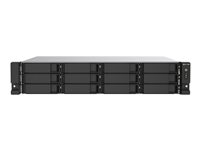 QNAP TS-1273AU-RP - NAS-server - 12 fack - kan monteras i rack - SATA 6Gb/s - RAID 0, 1, 5, 6, 10, JBOD, 5 hot spare, 6-reservsnabbyte, 10 hot spare - RAM 8 GB - Gigabit Ethernet / 2.5 Gigabit Ethernet - iSCSI support - 2U TS-1273AU-RP-8G