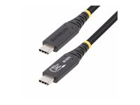 StarTech.com 50cm (1.6ft) USB4 Cable, USB-IF Certified USB-C Cord 40Gbps - USB-kabel - 24 pin USB-C (hane) till 24 pin USB-C (hane) - USB4 / Thunderbolt 3 / Thunderbolt 4 / DisplayPort 1.4 - 48 V - 5 A - 50 cm - halogenfri, passiv, 4K120Hz stöd, 8K60Hz stöd, utökat effektområde (EPR), Stöd för Power Delivery 3,1 - svart 50C-40G-USB4-CABLE