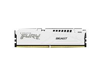 Kingston FURY Beast - DDR5 - modul - 16 GB - DIMM 288-pin - 5200 MT/s / PC5-41600 - CL36 - 1.25 V - ej buffrad - on-die ECC - vit KF552C36BWE-16