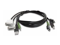 StarTech.com - Adapterkabel - TAA-kompatibel - USB typ A, DVI, 3,5 mm ljuduttag hane till HDMI, USB Type B, 3,5 mm ljuduttag hane - 1.8 m SK2DVI2HDMMKVM06-TAA