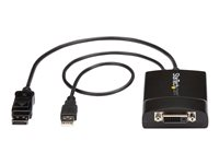 StarTech.com DisplayPort till DVI Dual Link aktiv adapter - DisplayPort till DVI-D adapter videokonverterare 2560x1600 60 Hz - DP 1.2 till DVI-skärm - USB-driven - Låsande DP-kontakt - DisplayPort-/ DVI-adapter - DisplayPort, USB (endast ström) (hane) till DVI-D (hona) spärrad - USB 2.0 / DisplayPort 1.2 - 37 cm - aktiv, USB-ström, 2560 x 1600 (WQXGA) -stöd - svart DP2DVID2