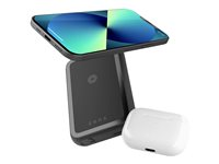 ZENS - Trådlös powerbank - 4000 mAh - 2 utdatakontakter (magnetisk) - på kabel: USB-C ZEPP03M/00