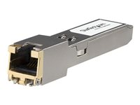 StarTech.com HP JL563A-kompatibel SFP+ sändarmodul - 100/1000/10000Base-TX - SFP+ sändar/mottagarmodul (likvärdigt med: HP JL563A) - 10GbE - 10GBase-T, 1000Base-T, 100Base-TX, 10Base-T - RJ-45 - upp till 30 m - för HPE Aruba 8320, 8325-48Y8C, MACsec Advanced Module; CX 10000 Empty Chassis JL563A-ST