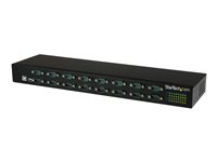 StarTech.com USB till seriell adapterhubb med 16 portar - Seriell adapter - USB 2.0 - RS-232 x 16 - svart ICUSB23216FD
