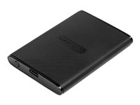 Transcend ESD270C - SSD - krypterat - 250 GB - extern (portabel) - USB 3.1 Gen 2 (USB-C kontakt) - 256 bitars AES - svart TS250GESD270C