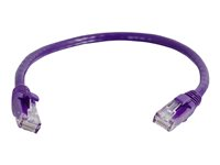 C2G Cat5e Booted Unshielded (UTP) Network Patch Cable - Patch-kabel - RJ-45 (hane) till RJ-45 (hane) - 1 m - UTP - CAT 5e - formpressad, hakfri, tvinnad - lila 83659