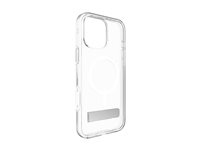 Zagg Crystal Palace Snap - Baksidesskydd för mobiltelefon - med stativ - MagSafe-kompatibilitet - klar - för Apple iPhone 16 Pro Max 702315049