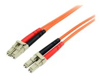 StarTech.com 1m Fiber Optic Cable - Multimode Duplex 62.5/125 - LSZH - LC/LC - OM1 - LC to LC Fiber Patch Cable (FIBLCLC1) - Nätverkskabel - LC multiläge (hane) till LC multiläge (hane) - 1 m - 1 m - fiberoptisk - duplex - 62,5/125 mikron - stigare - orange FIBLCLC1