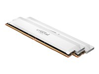Crucial Pro - DDR5 - sats - 32 GB: 2 x 16 GB - DIMM 288-pin - 3000 MHz / PC5-48000 - CL38 - 1.35 V - ej buffrad - on-die ECC - vit CP2K32G60C40U5W