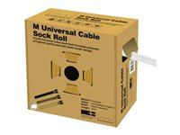Multibrackets M Universal Cable Sock Roll 55 mm x 50 m - Kabelorganiserare - vit 7350022732537