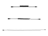 StarTech.com 1 m USB-A till C-laddningskabel, kraftig spiralkabel för snabb laddning och synkronisering, USB 2.0 A till USB Type-C-kabel av hög kvalitet, robust aramidfiber, slitstark hane till hane USB-kabel - USB-kabel - USB (hane) till 24 pin USB-C (hane) - USB 2.0 - 3 A - 1 m - lindad - svart R2ACC-1M-USB-CABLE