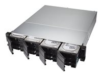 QNAP TL-R1200C-RP - Hårddiskarray - 12 fack (SATA-600) - USB 3.2 Gen 2 (extern) - kan monteras i rack - 2U TL-R1200C-RP