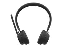 Lenovo - Headset - på örat - Bluetooth - trådlös - USB-A via Bluetooth-adapter - svart - Certifierad för Microsoft-teams 4XD1M80020