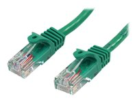 StarTech.com Cat5e patchkabel med hakfria RJ45-kontakter ? 1 m, grön - Patch-kabel - RJ-45 (hane) till RJ-45 (hane) - 1 m - UTP - CAT 5e - formpressad, hakfri - grön 45PAT1MGN