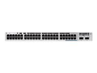 Cisco Catalyst 9200 - Network Essentials - switch - L3 - smart - 40 x 10/100/1000 (PoE+) + 8 x 100/1000/2.5G/5G/10GBase-T - rackmonterbar - PoE+ (740 W) C9200-48PXG-E
