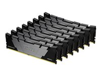 Kingston FURY Renegade - DDR4 - sats - 256 GB: 8 x 32 GB - DIMM 288-pin - 3200 MT/s / PC4-25600 - CL16 - 1.35 V - ej buffrad - icke ECC - svart KF432C16RB2K8/256
