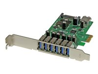 StarTech.com PCI Express USB 3.0-kort med 7 portar - standard- och lågprofilsdesign - USB-adapter - PCIe 2.0 - USB, USB 2.0, USB 3.0 - för P/N: ST1030USBM, ST7300USBME PEXUSB3S7