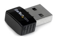 StarTech.com USB 2.0-miniadapter för Wireless-N-nätverk på 300 Mbps - 802.11n 2T2R WiFi-adapter - Nätverksadapter - USB 2.0 - 802.11b/g/n - svart USB300WN2X2C