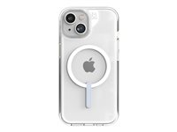 Zagg Crystal Palace - Baksidesskydd för mobiltelefon - MagSafe-kompatibilitet - clear snap - för Apple iPhone 13, 14, 15 702312616