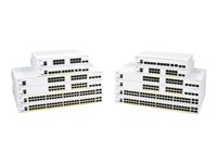 Cisco Business 350 Series 350-8P-2G - Switch - L3 - Administrerad - 8 x 10/100/1000 (PoE+) + 2 x kombinations-SFP - rackmonterbar - PoE+ (67 W) - återanvänd CBS350-8P-2G-EU-RF