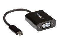 StarTech.com USB-C- till VGA-adapter - USB/VGA-adapter - 24 pin USB-C (hane) till HD-15 (VGA) (hona) - USB 3.1 Gen 1 / Thunderbolt 3 - 18 cm - 1920 x 1200 (WUXGA) stöd, USB-ström - svart - för P/N: BNDTB10GI, BNDTB210GSFP, BNDTB410GSFP, BNDTB4M2E1, BNDTBUSB3142, TB4CDOCK CDP2VGA
