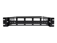 Eaton Tripp Lite Series Adjustable Rack-Mount DIN Rail Kit - Top Hat, Mini Top Hat and G-Style Rails - Monteringssats för DIN-skena - rackmontering - svart - 2U - 19" SRDINRAIL2U