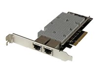 StarTech.com PCI Express 10GBase-T Ethernet-nätverkskort med 2 portar - med Intel X540-chip - Nätverksadapter - PCIe 2.0 x8 låg profil - 10Gb Ethernet x 2 - svart - för P/N: BNDTB10GI, BNDTB210GSFP, BNDTB310GNDP, BNDTB410GSFP, BNDTB4M2E1, BNDTBUSB3142 ST20000SPEXI