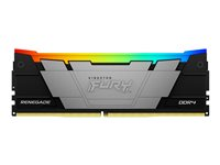 Kingston FURY Renegade RGB - DDR4 - modul - 8 GB - DIMM 288-pin - 3200 MT/s / PC4-25600 - CL16 - 1.2 V - ej buffrad - icke ECC - svart KF432C16RB2A/8