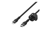 Belkin BoostCharge - Lightning-kabel - 24 pin USB-C hane till Lightning hane - 2 m - svart CAA011BT2MBK
