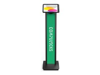 Compulocks iPad 10th-11th (A16) Gen PowerMove Brandable Floor Stand Black - Monteringssats (golvställ) - för surfplatta - märkningsbar - svart - skärmstorlek: 10.9" - för Apple 10.9-inch iPad (10:e generation) 140BPMIP109