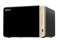QNAP TS-664 - NAS-server - 6 fack - SATA 6Gb/s - RAID 0, 1, 5, 6, 10, 50, JBOD - RAM 8 GB - 2.5 Gigabit Ethernet - iSCSI support TS-664-8G