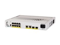 Cisco Catalyst 9200CX - Network Essentials - switch - kompakt - L3 - Administrerad - 8 x 10/100/1000 (PoE+) + 2 x 1000Base-T + 2 x 10 Gigabit SFP+ (upplänk) - rackmonterbar - PoE+ (240 W) C9200CX-8P-2X2G-E