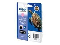 Epson T1576 - 25.9 ml - intensiv ljus magenta - original - blister - bläckpatron - för Stylus Photo R3000 C13T15764010