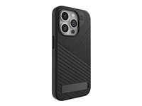 ZAGG Denali Snap - Baksidesskydd för mobiltelefon - robust - MagSafe-kompatibilitet - svart - för Apple iPhone 15 Pro 702312718