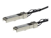 StarTech.com Cisco SFP-H10GB-CU0-5M Compatible 0.5m 10G SFP+ to SFP+ Direct Attach Cable Twinax, 10GbE SFP+ Copper DAC 10Gbps Low Power Passive Transceiver Module DAC Firepower ASR9000 - Lifetime Warranty (SFPH10GBC05M) - 10GBase direktkopplingskabel - SFP+ spärrad till SFP+ spärrad - 50 cm - dubbelaxlad - SFF-8431/SFF-8432 - passiv - svart SFPH10GBC05M
