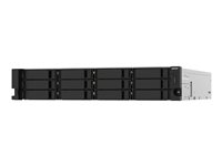 QNAP TS-1232PXU-RP - NAS-server - 12 fack - kan monteras i rack - SATA 6Gb/s - RAID 0, 1, 5, 6, 10, 50, 60, JBOD - RAM 4 GB - Gigabit Ethernet / 2.5 Gigabit Ethernet / 10 Gigabit Ethernet - iSCSI support - 2U TS-1232PXU-RP-4G