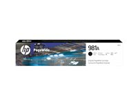 HP 981A - 106 ml - svart - original - PageWide - bläckpatron - för PageWide Enterprise Color MFP 586; PageWide Managed Color E55650 J3M71A