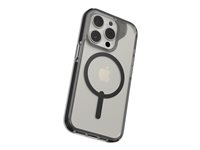 Zagg Santa Cruz Snap - Baksidesskydd för mobiltelefon - MagSafe-kompatibilitet - svart, transparent - för Apple iPhone 15 Pro 702312638