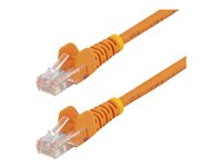 StarTech.com 5m Orange Cat5e / Cat 5 Snagless Ethernet Patch Cable 5 m - Patch-kabel - RJ-45 (hane) till RJ-45 (hane) - 5 m - UTP - CAT 5e - hakfri, tvinnad - orange 45PAT5MOR