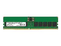 Micron - DDR5 - modul - 32 GB - DIMM 288-pin - 6400 MHz / PC5-51200 - CL52 - 1.1 V - registrerad - ECC - grön MTC20F1045S1RC64BT