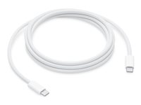 Apple - USB-kabel - 24 pin USB-C (hane) till 24 pin USB-C (hane) - USB 2.0 - 2 m - USB-strömförsörjning (240W) MYQT3ZM/A