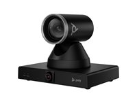 HP Poly Studio E60 - Konferenskamera - PLZ - färg - 2 x 8 MP - 3840 x 2160 - 4K UHD (3840 x 2160), 2160p - ljud - LAN - USB - Likström 12 V/PoE Plus - TAA-kompatibel 9W1A7AA#AC3