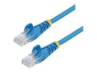 StarTech.com Cat5e Ethernet patchkabel med hakfria RJ45-kontakter - 10 m, Blå - Patch-kabel - RJ-45 (hane) till RJ-45 (hane) - 10 m - UTP - CAT 5e - hakfri, tvinnad - blå 45PAT10MBL