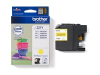 Brother LC221Y - Gul - original - bläckpatron - för Brother DCP-J562DW, MFC-J480DW, MFC-J680DW, MFC-J880DW LC221Y