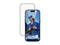 PanzerGlass - Skärmskydd för mobiltelefon - ultrabred passning med EasyAligner - glas - ramfärg svart - för Apple iPhone 16 Pro, 17 PG30687