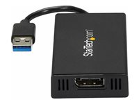 StarTech.com USB 3.0 till DisplayPort-adapter - DisplayLink certifierad - 4K 30 Hz - USB-/DisplayPort-adapter - TAA-kompatibel - USB typ A (hane) till DisplayPort (hona) - USB 3.0 - 9 m - stöd för 4K, USB-ström - svart - för P/N: MDP2DPMM10, MDP2DPMM3, MDP2DPMM6, MDP2DVIMM6BS, TB33A1C USB32DP4K