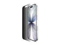 Belkin ScreenForce InvisiGlass - Skärmskydd för mobiltelefon - glas - med sekretessfilter - för Apple iPhone 16 Pro OVA169HQ